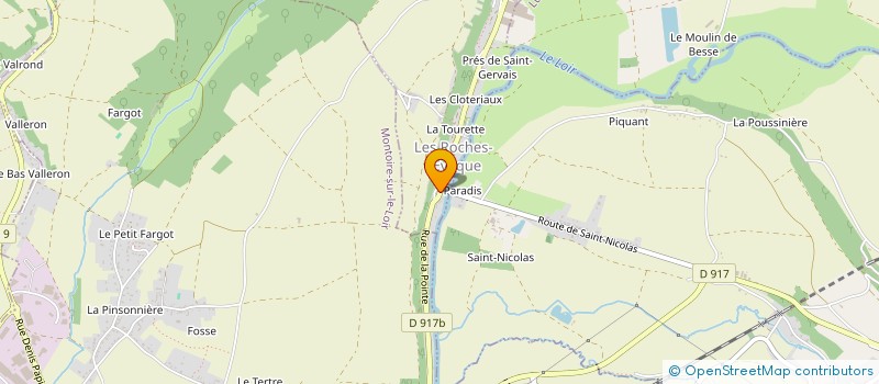 localisation de l'entreprise FABRIQUE FLOUE  LES ROCHES-L'EVEQUE