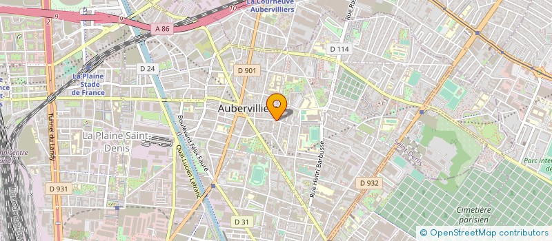 localisation de l'entreprise FABRIQUE TROYENNE DE STORES à AUBERVILLIERS