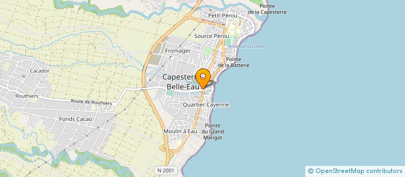 localisation de l'entreprise FABRIQUESAND à CAPESTERRE-BELLE-EAU