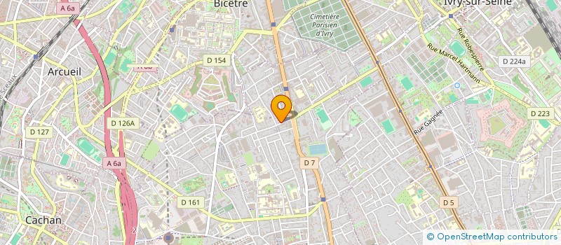 localisation de l'entreprise FABRIS DIFFUSION SARL  VILLEJUIF