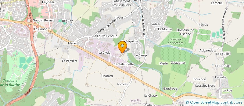 localisation de l'entreprise FABRISCAL à TRESSES