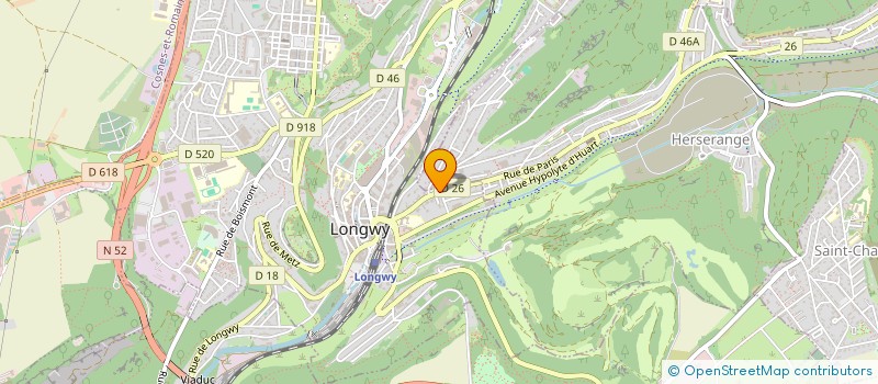 localisation de l'entreprise FABRIZI-MOROSINI HOLDING à LONGWY