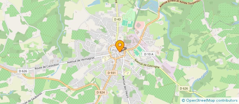 localisation de l'entreprise FABRO ST JULY  EAUZE