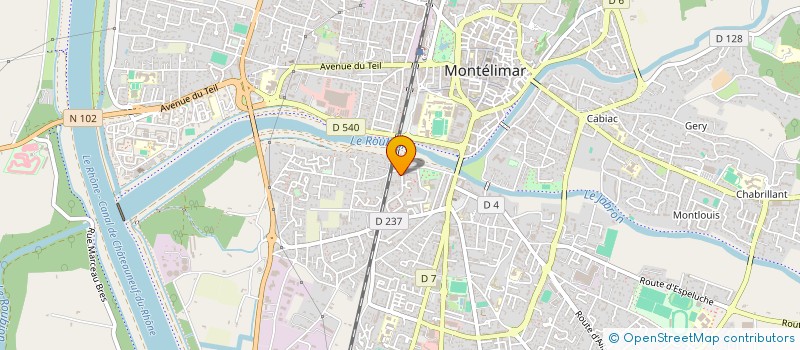 localisation de l'entreprise FABRODA SARL  MONTELIMAR