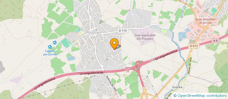 localisation de l'entreprise FABROLO  FABREGUES