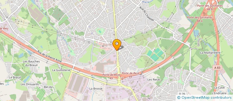 localisation de l'entreprise FABROMY à REZE