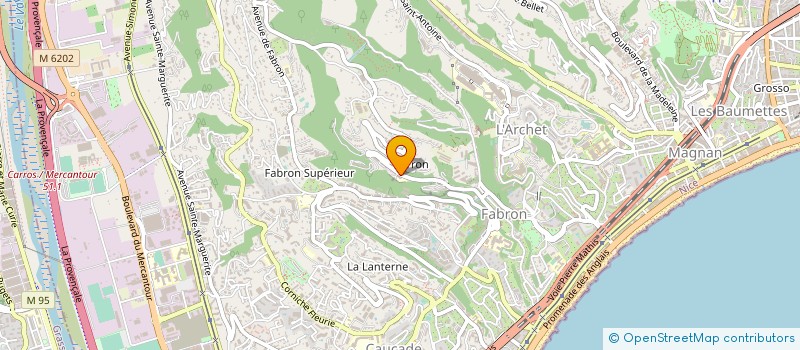 localisation de l'entreprise FABRON LES FLORALIES à NICE