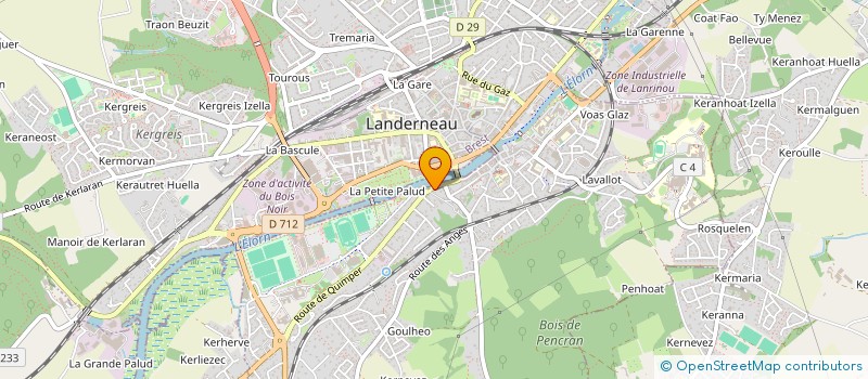 localisation de l'entreprise FABROPUB à LANDERNEAU
