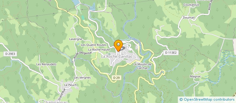 localisation de l'entreprise FABS à ARGENTAT-SUR-DORDOGNE
