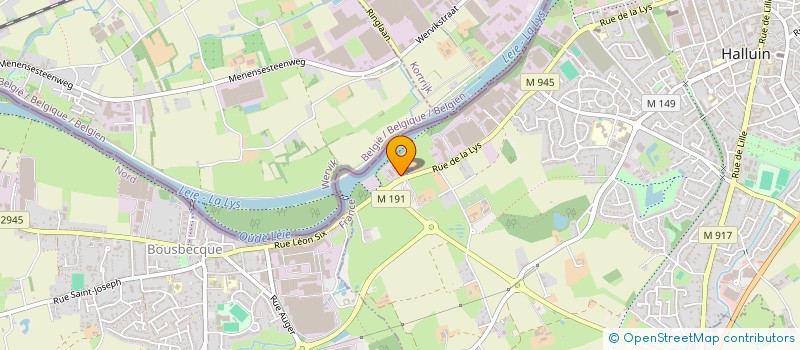 localisation de l'entreprise FABTEX  HALLUIN