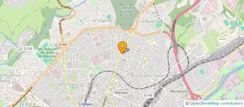 localisation de l'entreprise FABU-LIEUX à LIMOGES