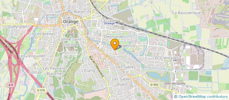 localisation de l'entreprise FABULA à ORANGE