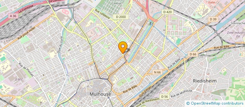 localisation de l'entreprise FABULAS BRIAN ET VANDENBROUCK GAELLE  MULHOUSE