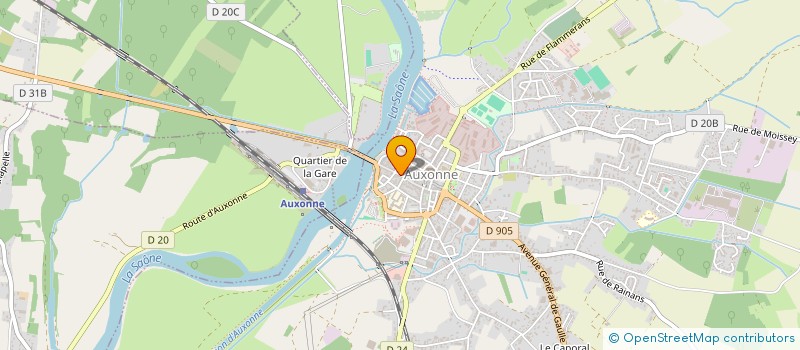 localisation de l'entreprise FABULEUX REGARDS OPTICIENS à AUXONNE