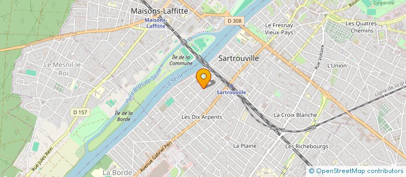 localisation de l'entreprise FABVAN POSTPRODUCTION à SARTROUVILLE