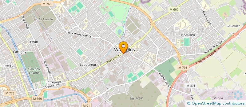 localisation de l'entreprise FABY  WATTRELOS