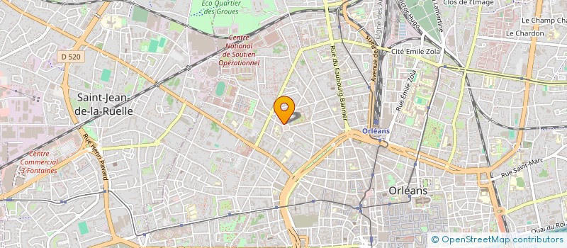 localisation de l'entreprise FABYAN à ORLEANS