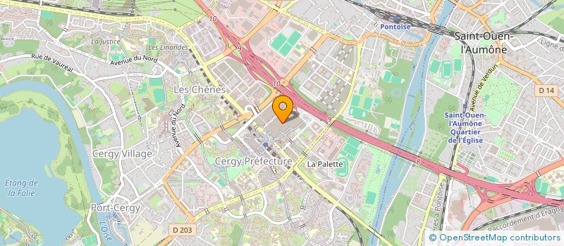 localisation de l'entreprise FAC 95 FORMATION ACTUALISATION CONNAIS à CERGY