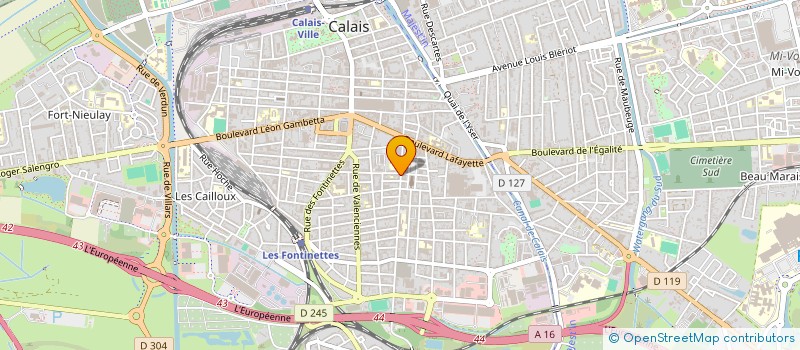 localisation de l'entreprise FAC  CALAIS