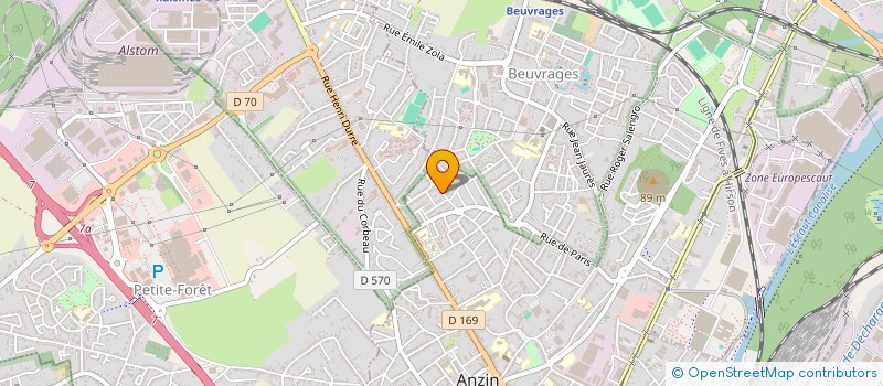 localisation de l'entreprise FAC'ALU NORD DE FRANCE à ANZIN