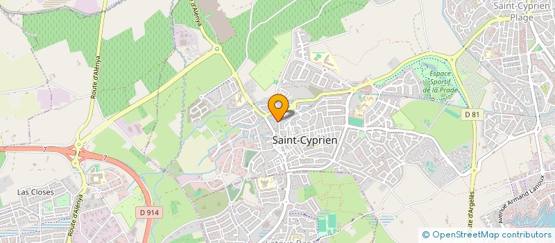 localisation de l'entreprise FAC - ARCHITECTURE  PEZILLA-LA-RIVIERE