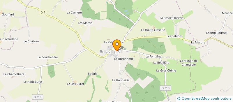 localisation de l'entreprise FAC BOIS à BELLAVILLIERS