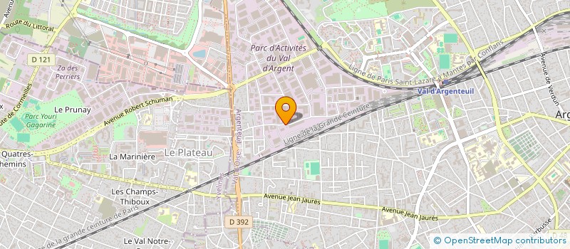 localisation de l'entreprise FAC - IMMOB  ARGENTEUIL