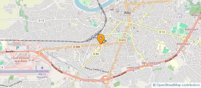 localisation de l'entreprise FAC IMMOBILIER à ALBI