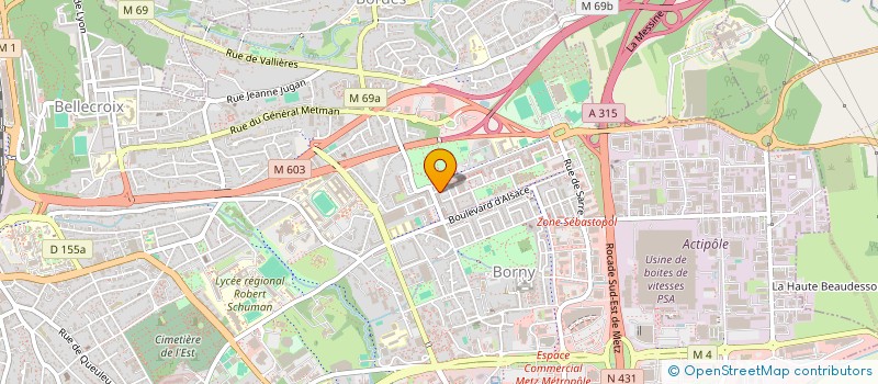 localisation de l'entreprise FACADE BATIMENT  METZ