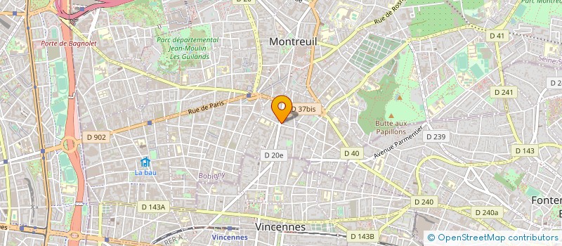 localisation de l'entreprise FACADE CONSTRUCTION  MONTREUIL