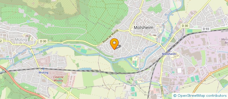 localisation de l'entreprise FACADE DE L'EST  MOLSHEIM