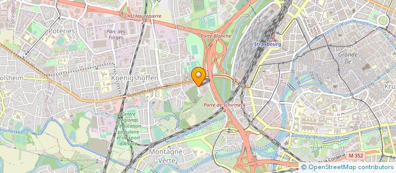 localisation de l'entreprise FACADE DU RHIN à STRASBOURG