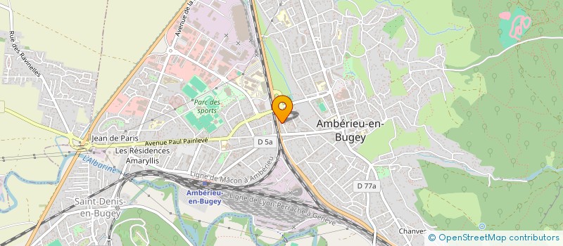 localisation de l'entreprise FACADE LYONNAISE  AMBERIEU-EN-BUGEY