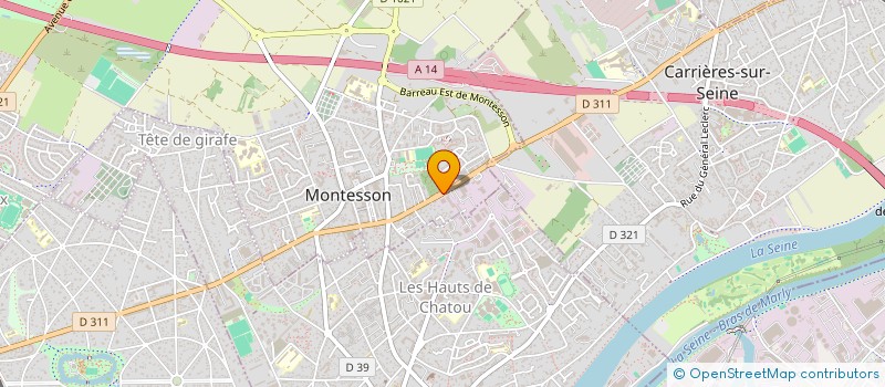 localisation de l'entreprise FACADE OUEST  MONTESSON