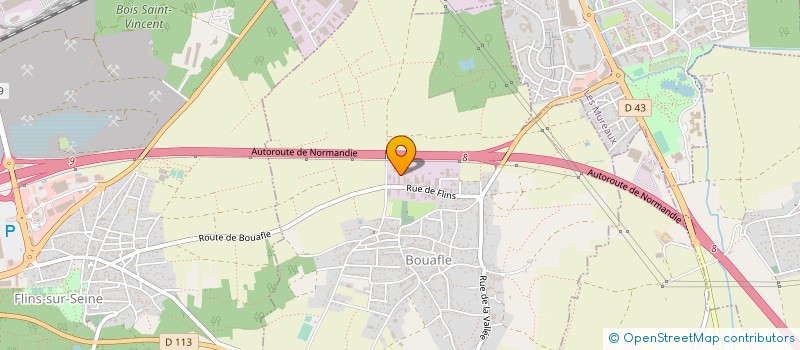 localisation de l'entreprise FACADE PARISIENNE NORMANDE  BOUAFLE