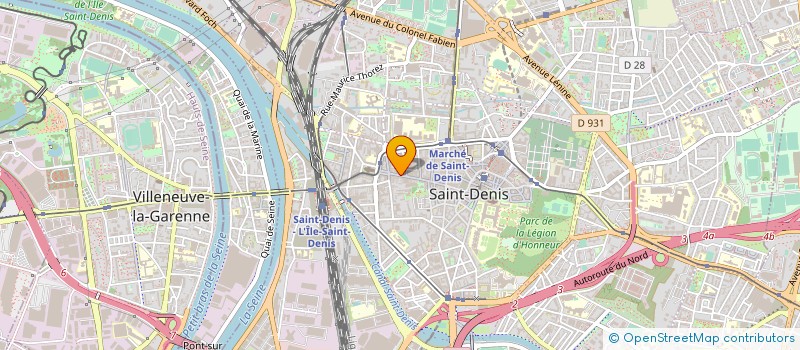 localisation de l'entreprise FACADE PEINTURE CARRELAGE  SAINT-DENIS