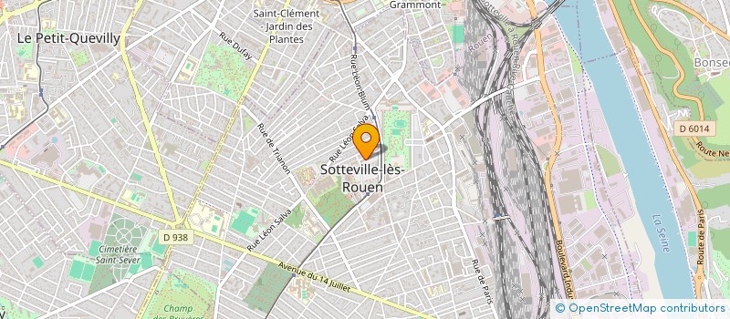 localisation de l'entreprise FACADE RENOVATE  SOTTEVILLE-LES-ROUEN