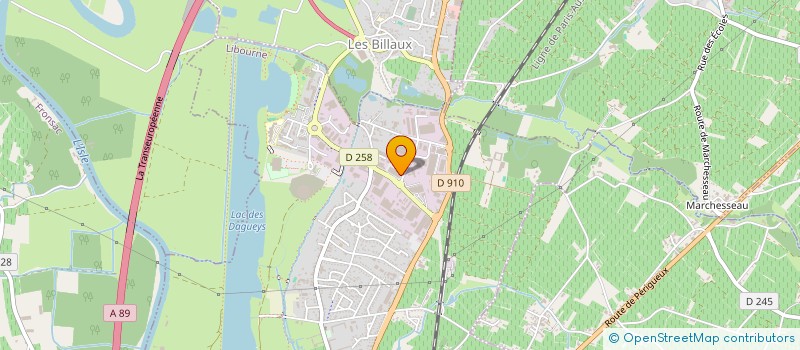 localisation de l'entreprise FACADE TEXTILE EUROPE  LIBOURNE