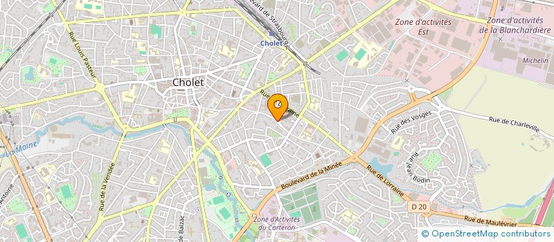 localisation de l'entreprise FACADES 2 B à CHOLET