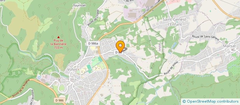 localisation de l'entreprise FACADES 2000 à VOLVIC