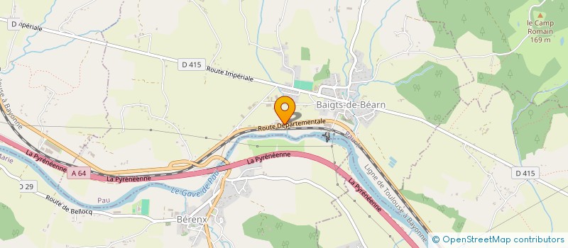 localisation de l'entreprise FACADES 64  BAIGTS-DE-BEARN