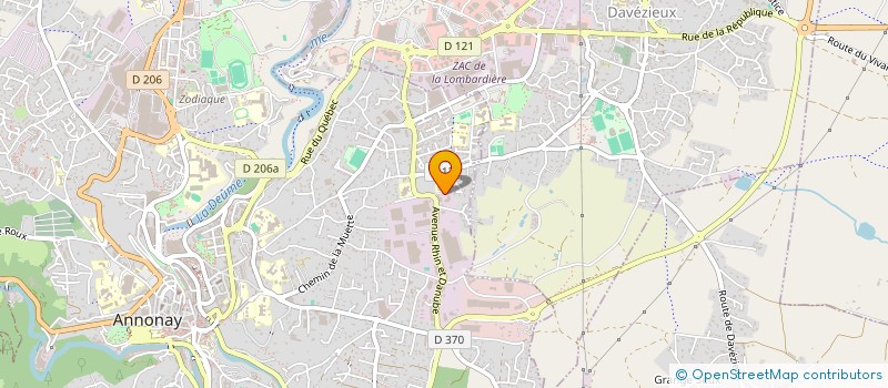 localisation de l'entreprise FACADES ARDECHOISES  ANNONAY