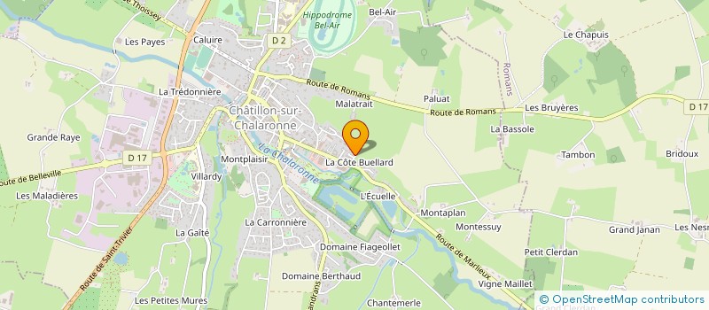 localisation de l'entreprise FACADES CHATILLONNAISES  CHATILLON-SUR-CHALARONNE