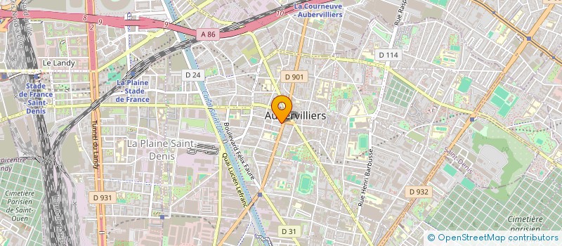 localisation de l'entreprise FACADES DE FRANCE  AUBERVILLIERS