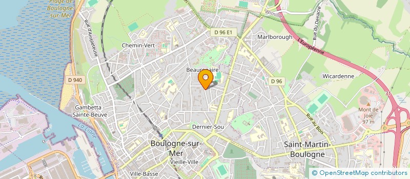 localisation de l'entreprise FACADES DES DEUX CAPS  BOULOGNE-SUR-MER