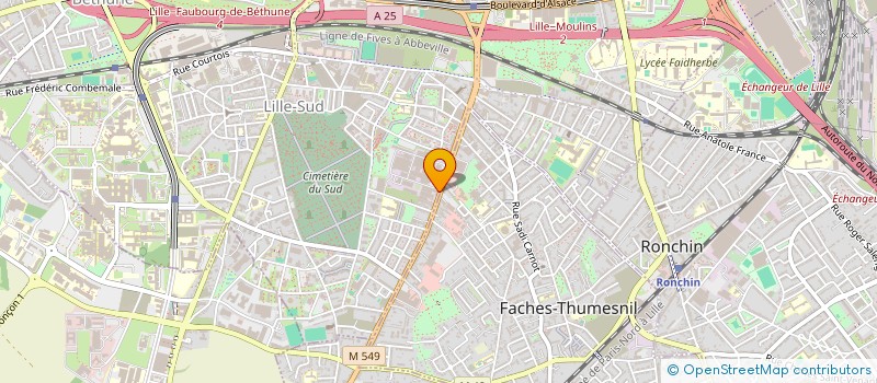 localisation de l'entreprise FACADES DU NORD à LILLE