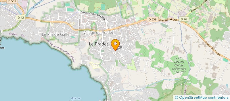 localisation de l'entreprise FACADES DU VAR à LE PRADET
