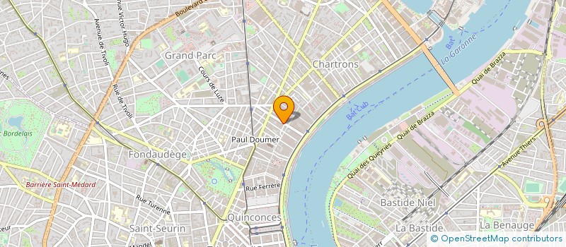 localisation de l'entreprise FACADES ENDUITS D AQUITAINE à BORDEAUX