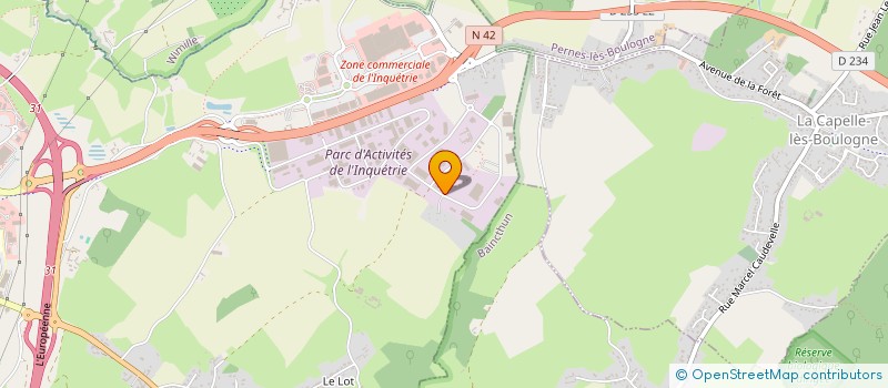 localisation de l'entreprise FACADES ET TOITURES à SAINT-MARTIN-BOULOGNE