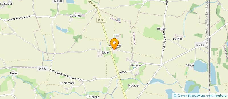 localisation de l'entreprise FACADES GUEDES PERE ET FILS  CHALEINS